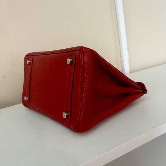 HERMES Togo Birkin 25 with Palladium Hardware - Picture 15 of 16